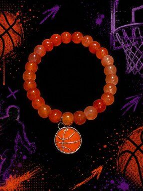 Basketball Vibes handcrafted bracelet by me 🏀